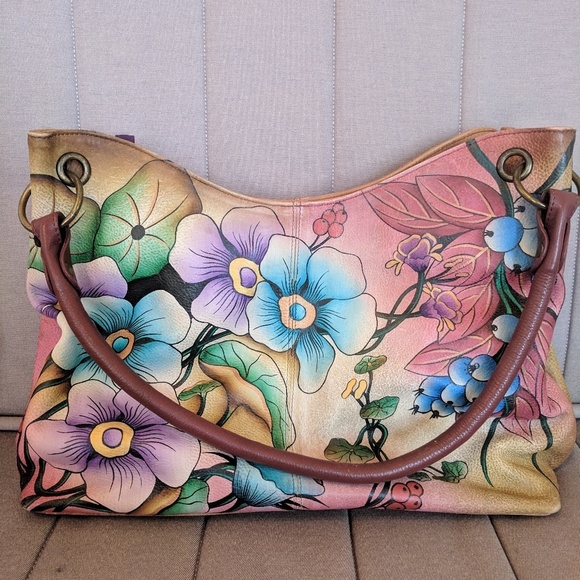 Anuschka Handbags - Anuschka floral hangbag